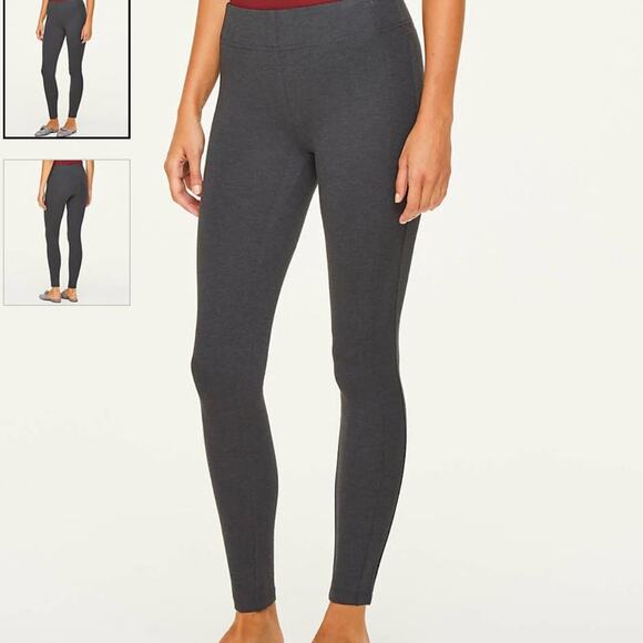 LOFT Charcoal Gray Ponte Leggings - Picture 2 of 14